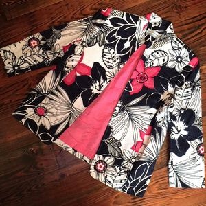 Alfred Dunner 100% Cotton Jacket Petite Bright Pink Blazer